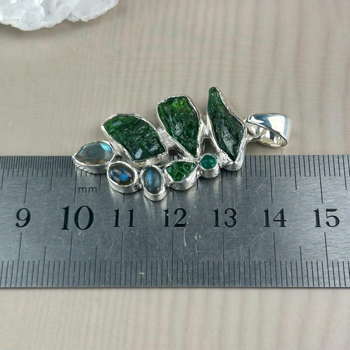 Rough And Polished Crystal Pendant