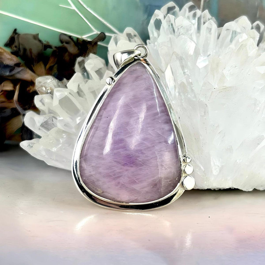 Kunzite Crystal Feature Pendant