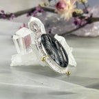 Black Tourmaline Rutile Pendant