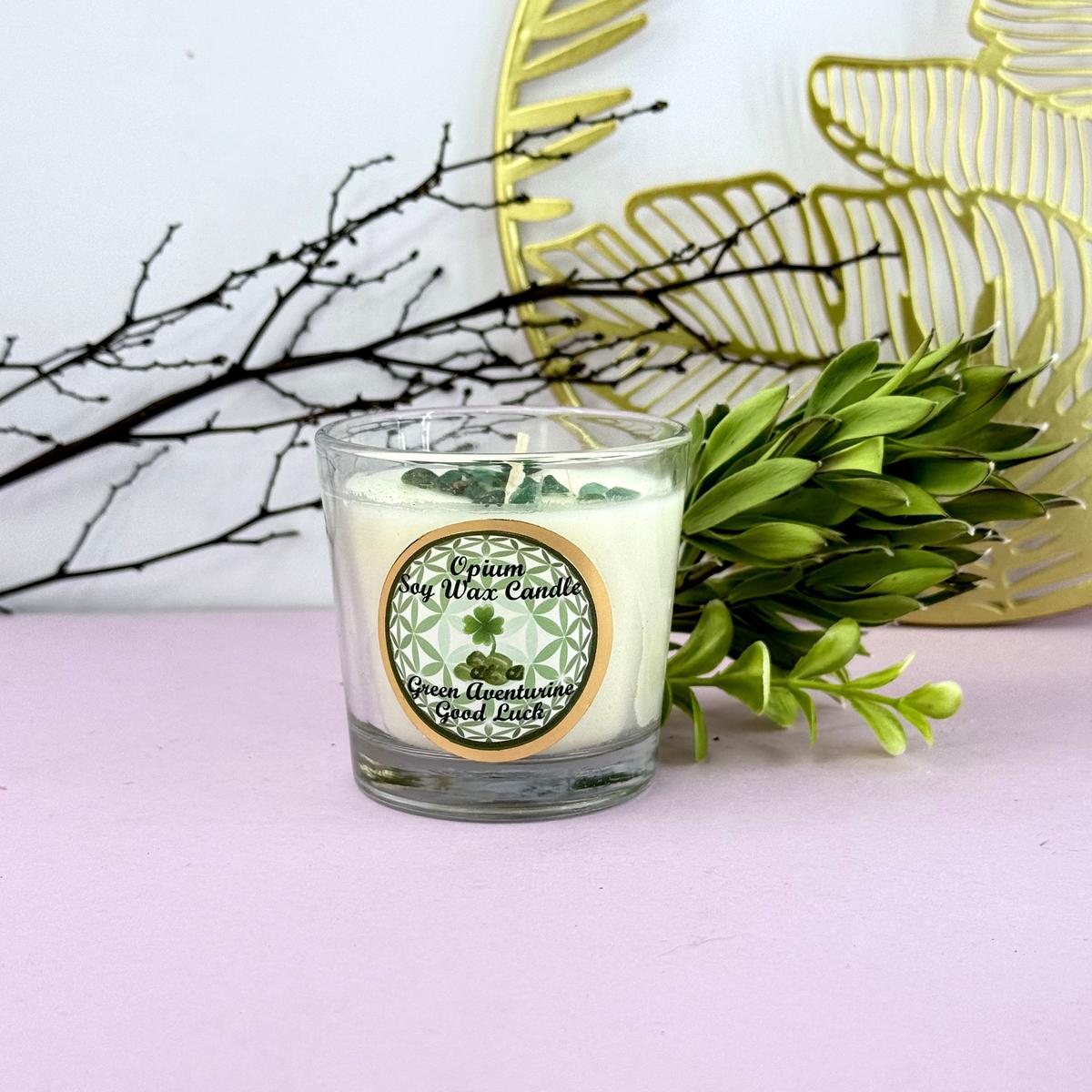 Crystal Candle For Good Luck