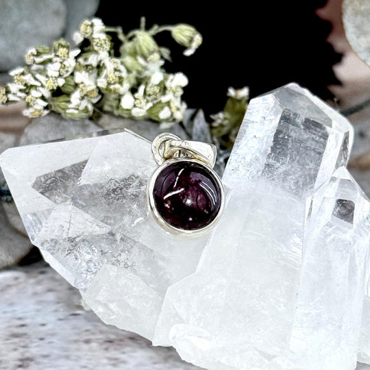 Star Ruby Round Pendant