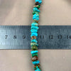 Dioptase Raw Pendant and Turquoise Bead Necklace by Jayen Perkal