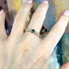 Brilliant Cut Emerald Ring