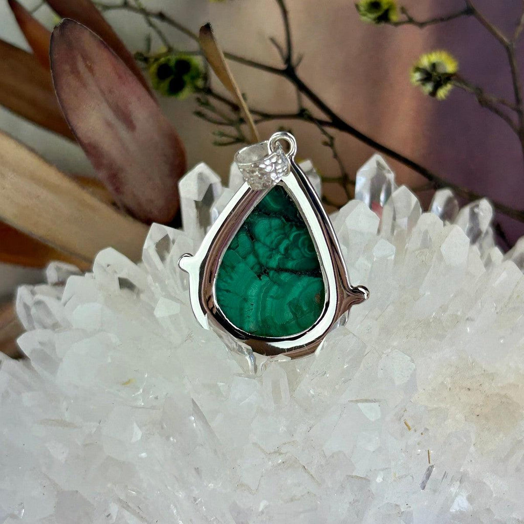Malachite Pear Shaped Pendant