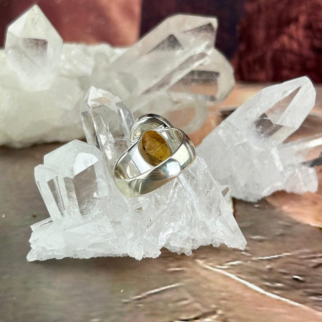 Citrine Men's Signet Ring