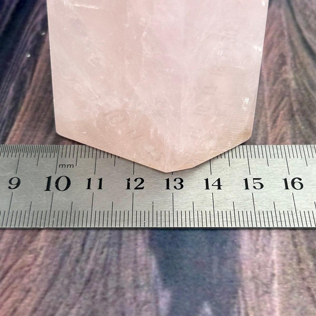 Thin Rose Quartz Tower