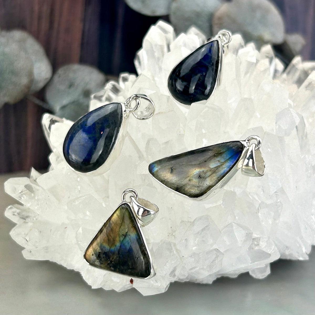 Labradorite Sterling Silver Pendant