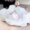 Teardrop Cut Rose Quartz Pendant