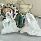 Small Size Green Kyanite Ring