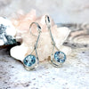 Blue Topaz Evening Earrings