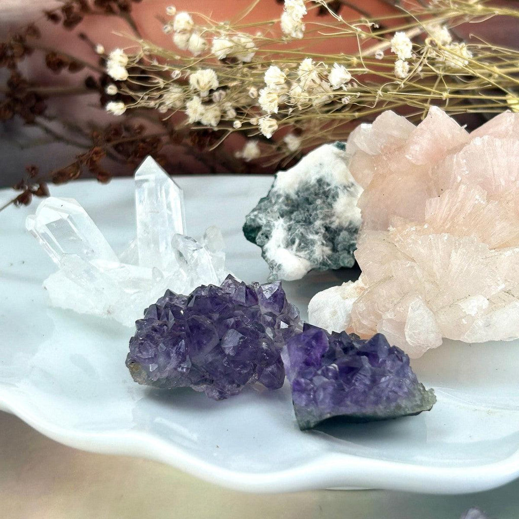Raw Amethyst Crystal Clusters