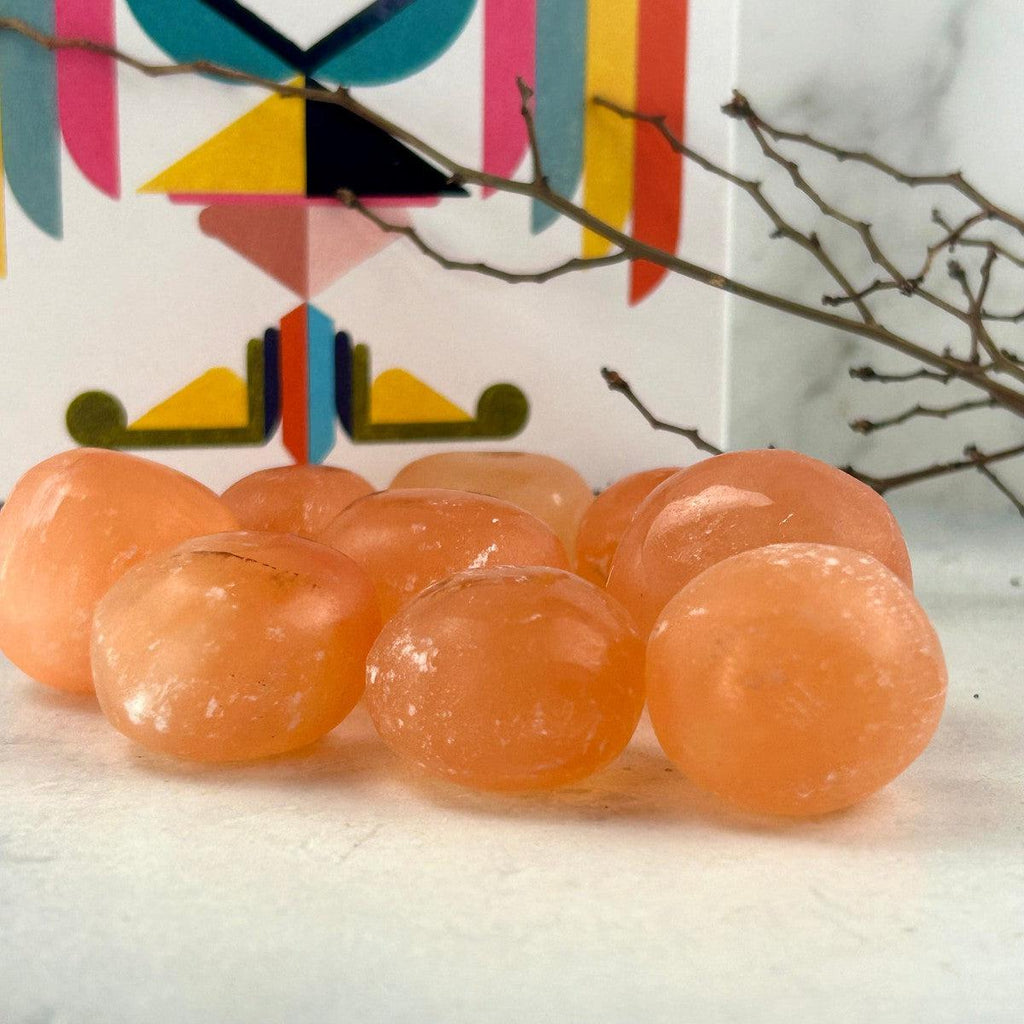 Orange Selenite Tumbled Stone