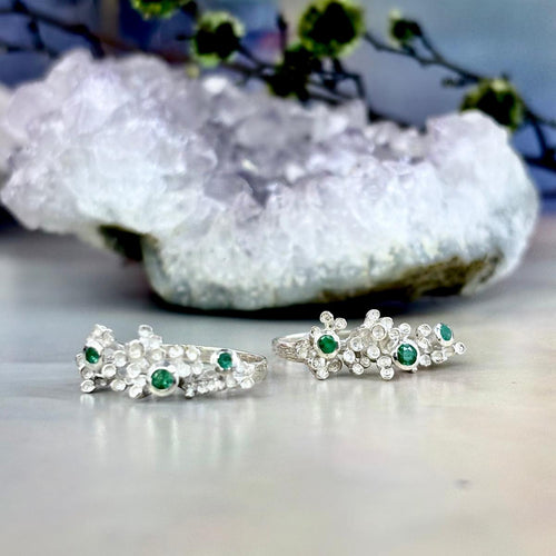 Modern Design Emerald Ring