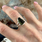 Genuine Moldavite Ring