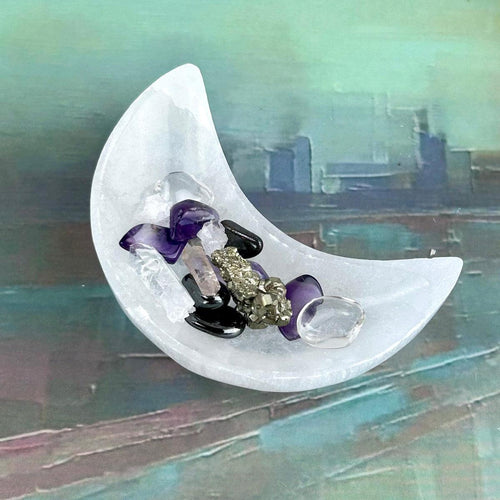 Crystal Crescent Moon Bowl
