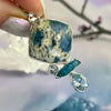 Mixed Blue Crystals Pendant