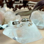 Brown Crystal Stud Earrings