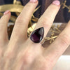 Amethyst Small Finger Size Ring