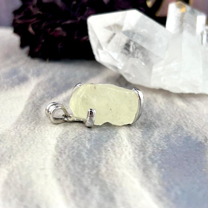 Libyan Desert Glass Freeform Pendants