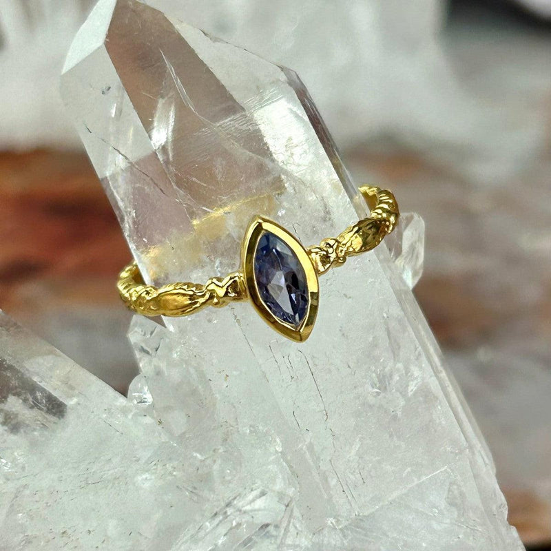 Pale Purple Crystal Ring