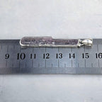 Crystal Bar Sterling Silver Pendant