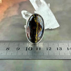 Mixed Crystal Sterling Silver Ring