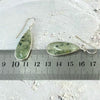 Polished Green Crystal Earrings