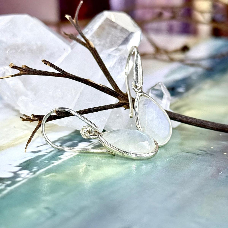 Everyday Moonstone Drop Earrings