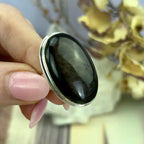 Metallic Brown Crystal Ring