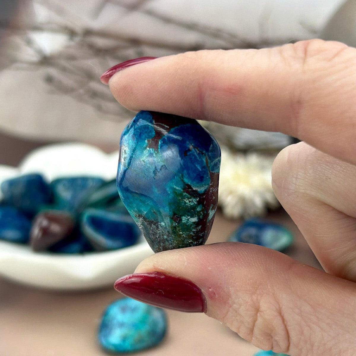 Blue And Green Tumble Stone