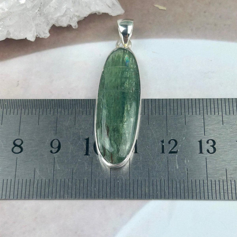 Green Kyanite Polished Pendant