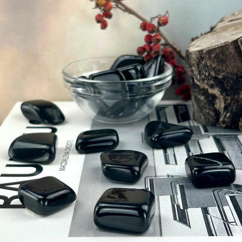 Black Jade Tumble Stone