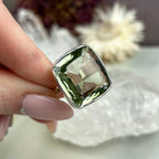 Green Amethyst Large Size Ring
