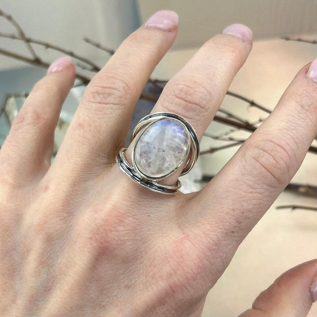 Moonstone Friendship Ring