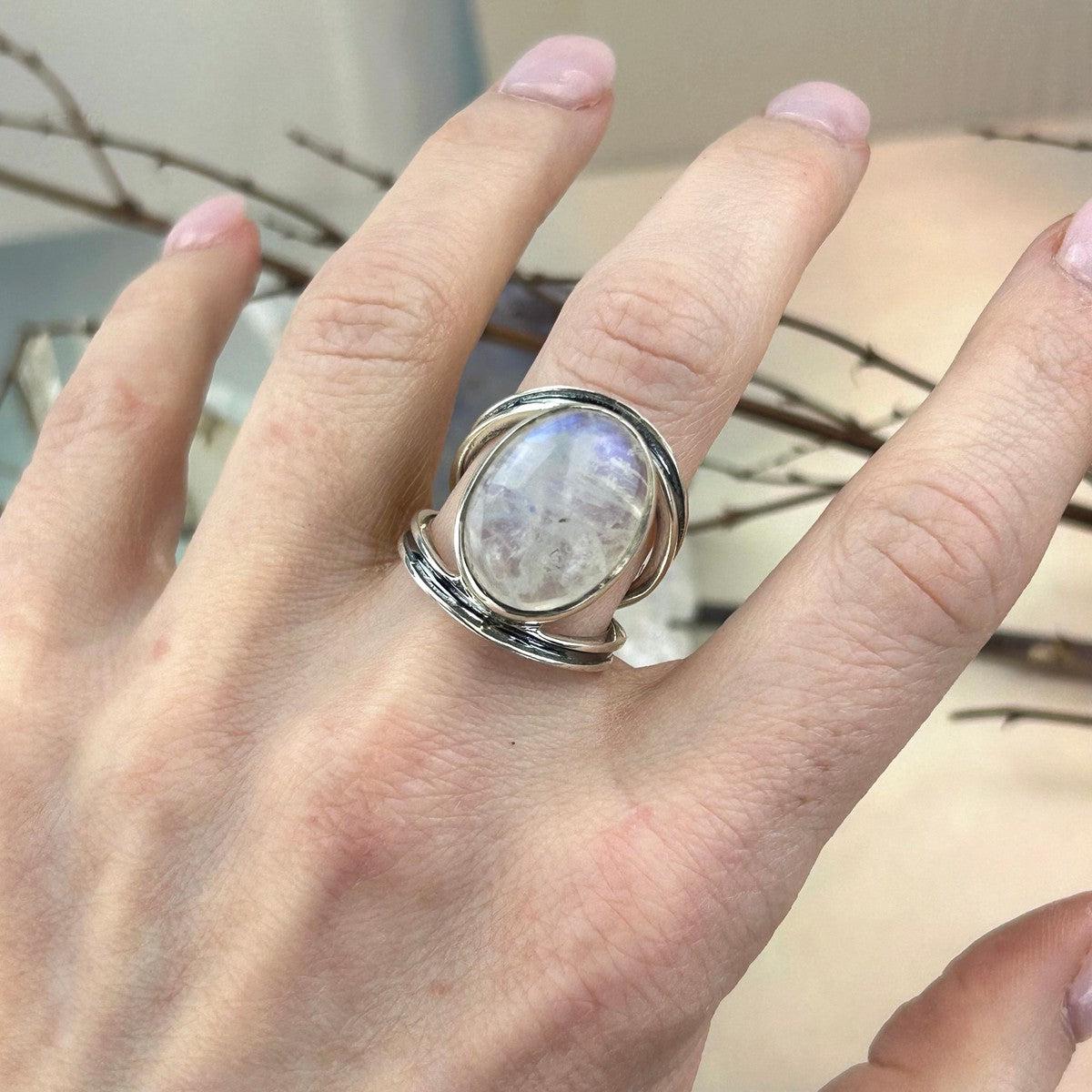 Moonstone Friendship Ring