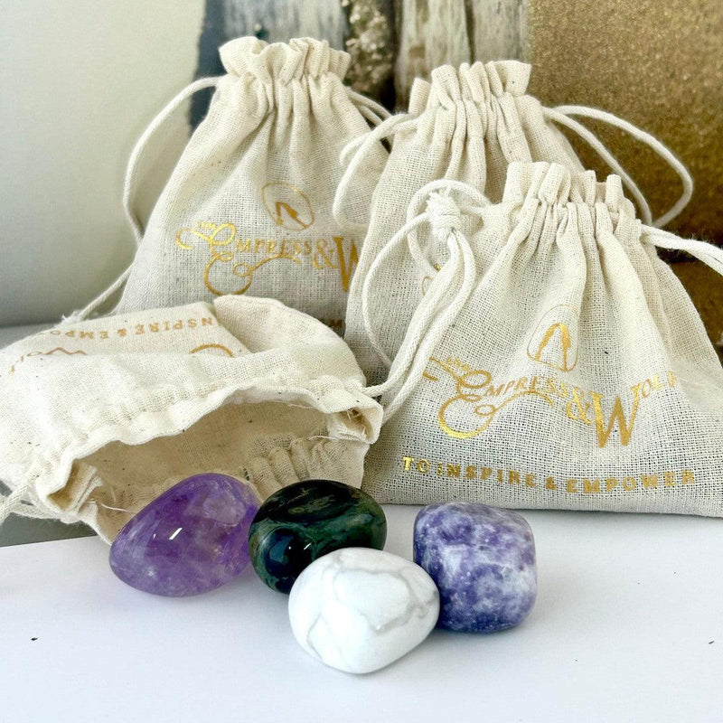 Tumbled Stones In Pouch