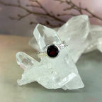 Garnet Sterling Silver Ring