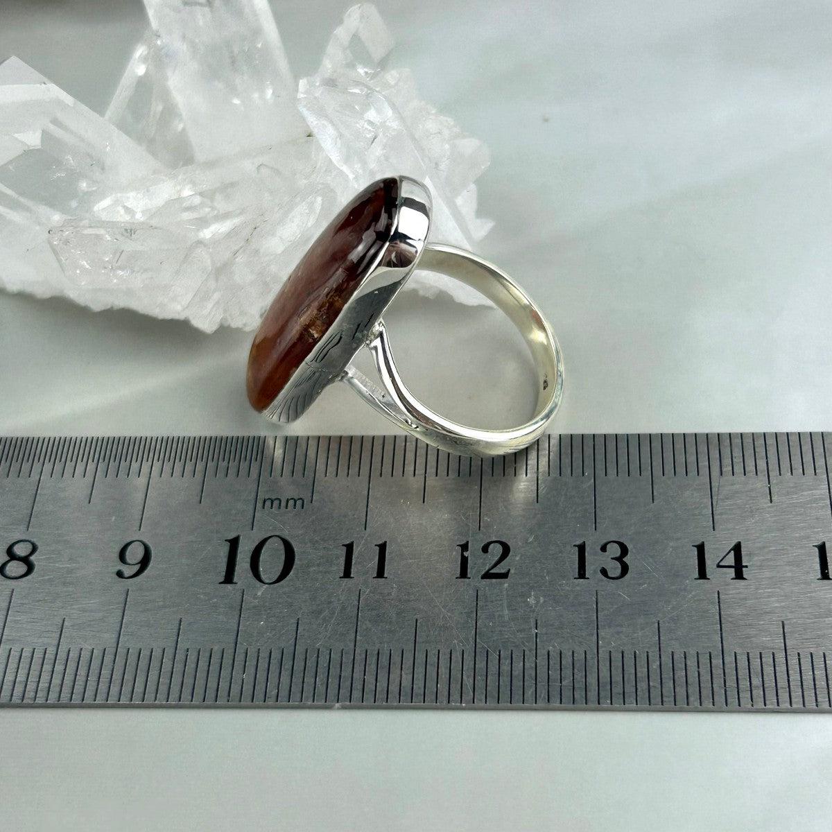 Orange Kyanite Cabochon Ring
