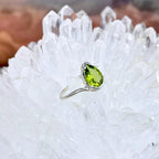 Assorted Gemstone Teardrop Cut Wave Ring