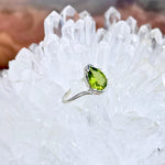 Assorted Gemstone Teardrop Cut Wave Ring