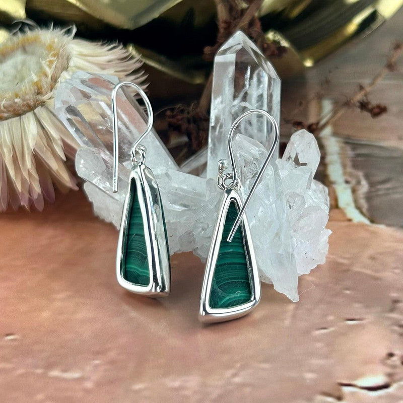 Malachite Stone Earrings