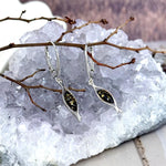 Delicate Amber Drop Earrings