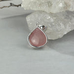 Pink Emerald In Sterling Silver Setting