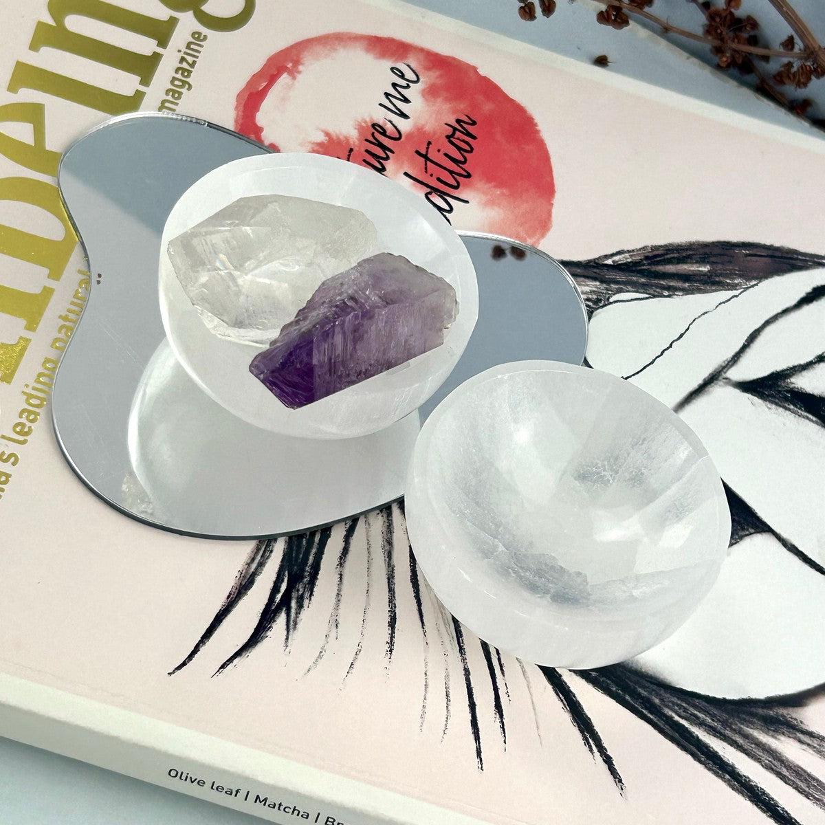 Selenite Small Crystal Bowl