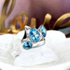 Size 9 Blue Topaz Ring