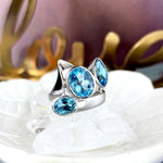 Size 9 Blue Topaz Ring
