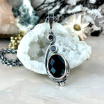 Unique Black Crystal Pendant