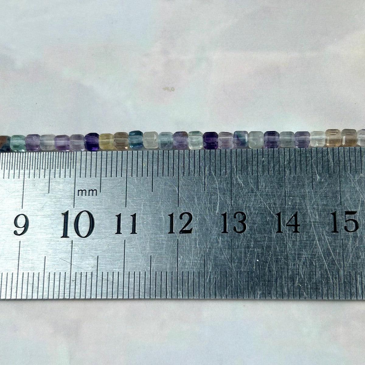 Rainbow Fluorite Crystal Necklace