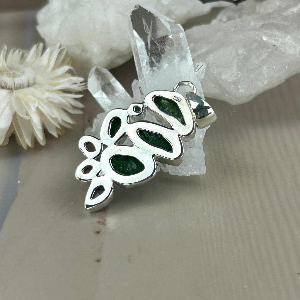 Raw Chrome Diopside Necklace
