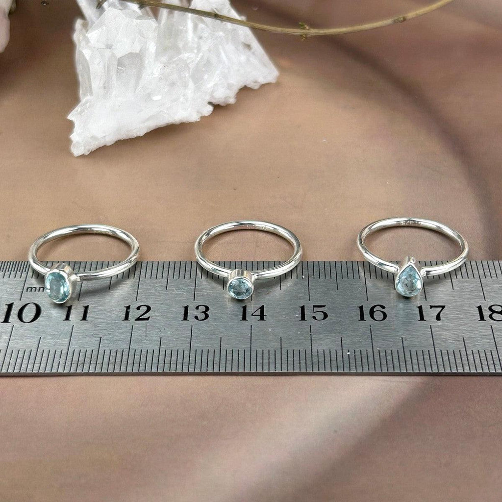 Small And Large Gemstone Ring